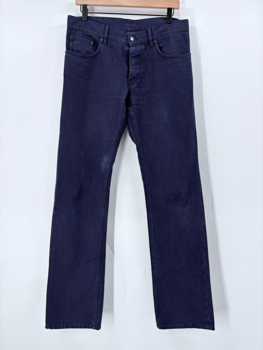 Prada Men’s Dark Blue Straight Leg Jeans